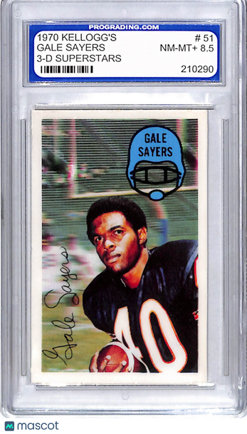 1970 Kellogg's 3-D Superstars Gale Sayers #51