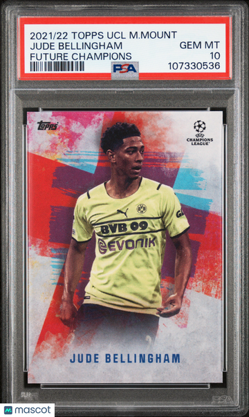 2021 Topps UEFA Champions League Mason Mount Future Champions Jude Bellingham PSA 10