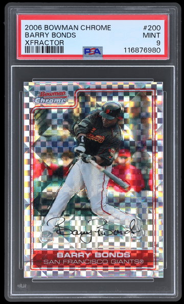 2006 Bowman Chrome Barry Bonds Xfractor PSA 9