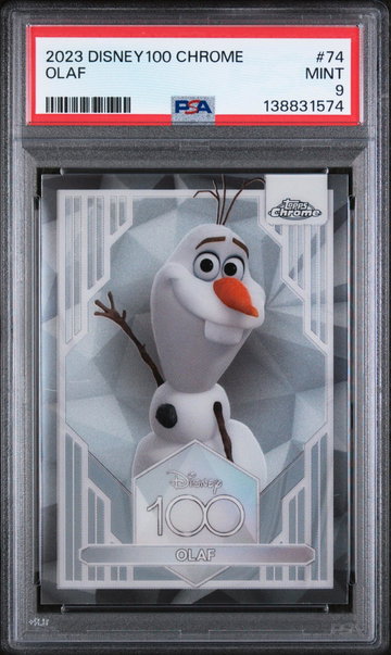 2023 Topps Chrome Disney100 Olaf #74 PSA 9