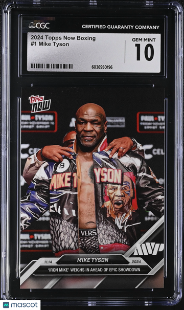 2024 Topps Now Boxing Mike Tyson #1 CGC 10