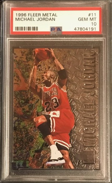 1996 Fleer Metal - Michael Jordan - #11 - PSA 10