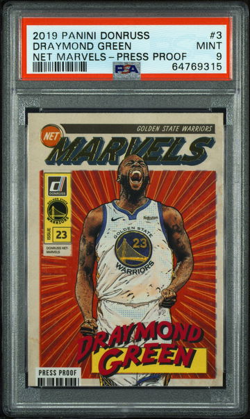 2019 Panini Donruss Net Marvels 3 Draymond Green Press Proof