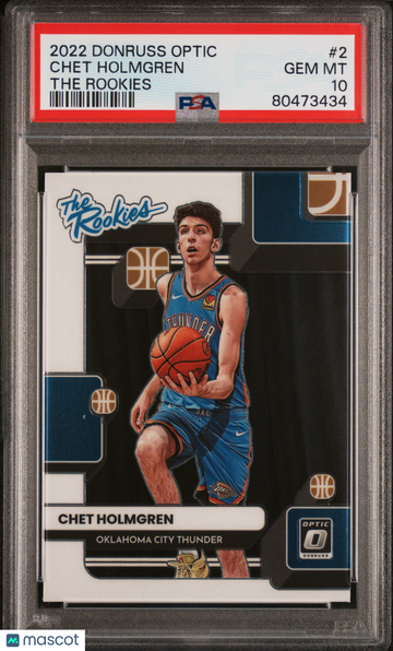 2022 Panini Donruss Optic The Rookies Chet Holmgren #2 The Rookies PSA 10