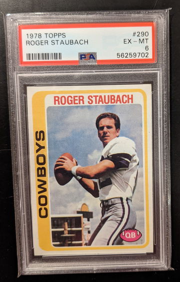 1978 Topps Roger Staubach PSA 6 Centered
