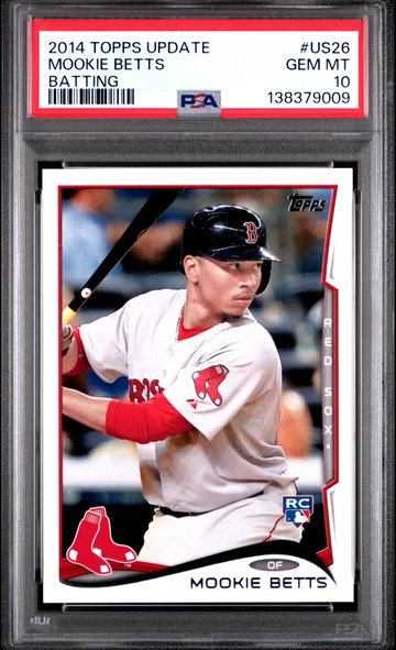 2014 Topps Update Batting Mookie Betts #US26A PSA 10