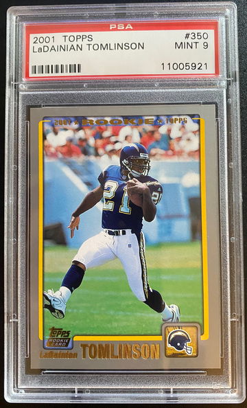 2001 Topps LaDainian Tomlinson PSA 9