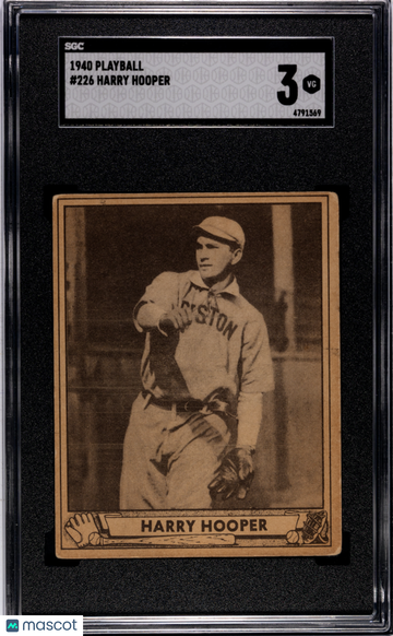 1940 Playball Harry Hooper #226 SGC 3