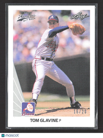 1990 Leaf Memories Buy Back Tom Glavine #13 /20 Buyback