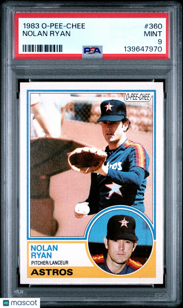 1983 O-Pee-Chee Nolan Ryan #360 PSA 9