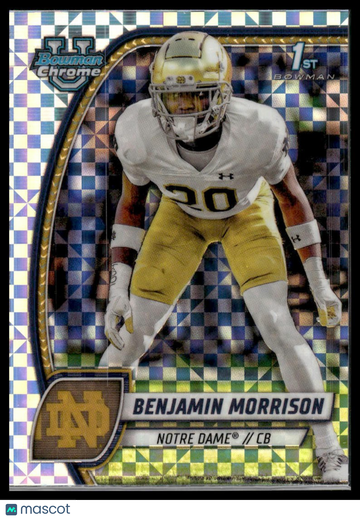 2024 Bowman University Chrome Benjamin Morrison #20 X-Fractor