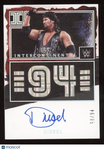 2023 Panini Impeccable Intercontinental Diesel #IC-DSL /94 Autograph Memorabilia
