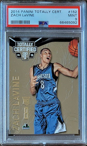 2014 SP ZACH LAVINE Panini Totally Certified PSA 9 POP 6 Rookie RC #152