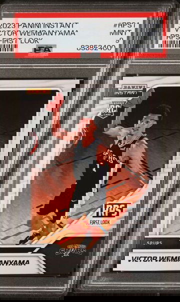 2023-24 Panini Instant RPS First Look Victor Wembanyama Rookie RC PSA 9