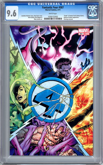 FANTASTIC FOUR #587 CGC 9.6 *DEATH OF JOHNNY STORM / HUMAN TORCH* EPTING 2011