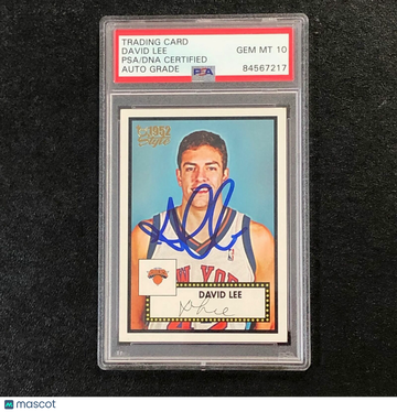 2005-06 Topps Basketball David Lee #153 1952 Style PSA 10