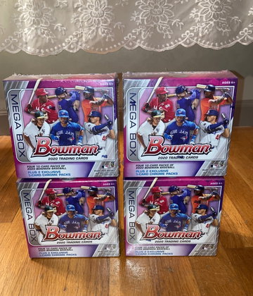 2020 Bowman Mega Box Lot of Four (4) 