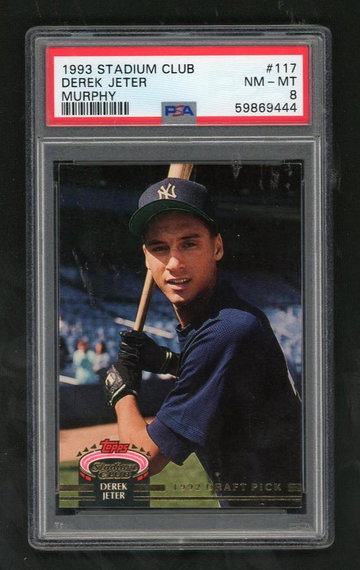 1993 Stadium Club Murphy Derek Jeter #117 PSA 8