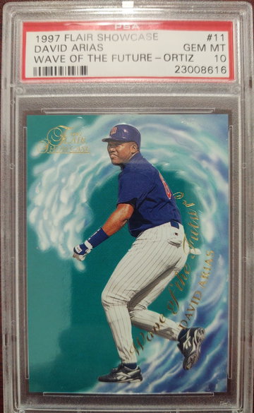 1997 David Ortiz (Arias) PSA 10 Flair Wave of the future HOF Rookie RC