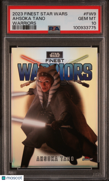 2023 Topps Finest Star Wars Finest Warriors Ahsoka Tano #FW9 PSA 10