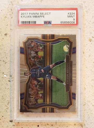 2017 Panini Select Kylian Mbappe PSA 9