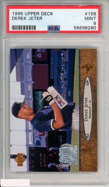 1996 UPPER DECK DEREK JETER #156 NEW YORK YANKEES HOF PSA 9 MINT