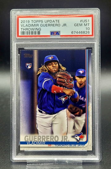2019 Topps Update Vladimir Guerrero Jr. RC Throwing #US1 Rookie PSA 10 GEM MINT