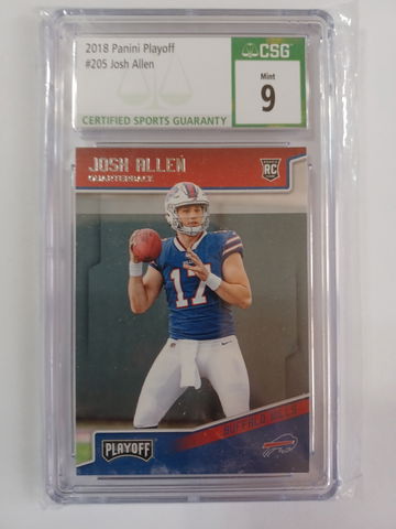 2018 Panini Playoff Josh Allen RC CSG 9 (SHIPS TRACKED FROM CANADA)