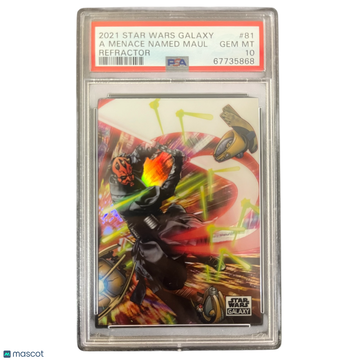 2021 Topps Chrome Star Wars Galaxy A Menace Named Maul #81 PSA 10