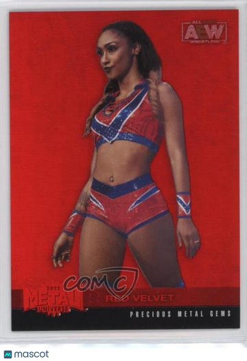 2022 Skybox Metal Universe AEW All Elite Wrestling - [Base] - Pre Red Velvet #14 Precious Metal Gems Red 073/100