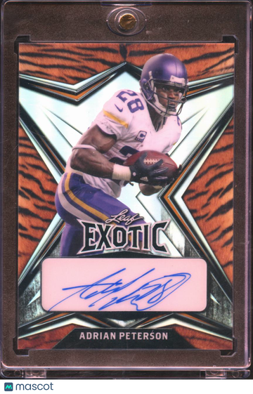 2022 Leaf Exotic Adrian Peterson #EA-AP1 Tiger /10