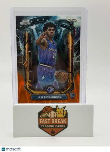 2026 Topps Chrome Cosmic Jase Richardson #ET-24 Orange Refractor /25 RC