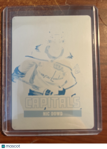 2025-26 O-Pee-Chee Nic Dowd #35 Printing Plate Cyan Printing Plate One of One