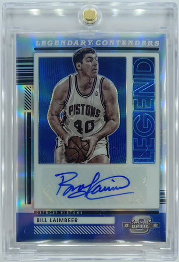 2021-22 Contenders Optic Bill Laimbeer Legendary Silver Prizm Autograph