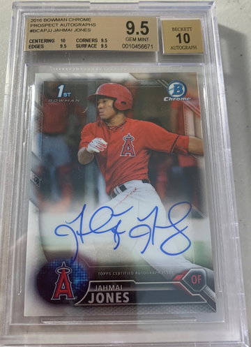 2016 Bowman Chrome Jahmai Jones Auto BGS 9.5/10