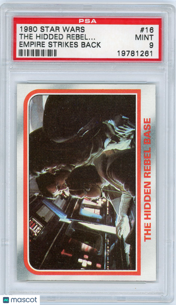1980 Star Wars Empire Strikes Back The Hidden Rebel Base #16 PSA 9