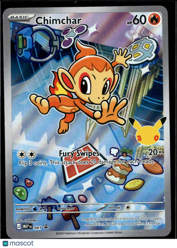 Chimchar 2026 Mega Evolution Holo Illustration Rare #041