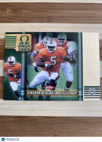 🔥Edgerrin James 1999 Pacific Omega Rookie Card #100 Indianapolis Colts HOF