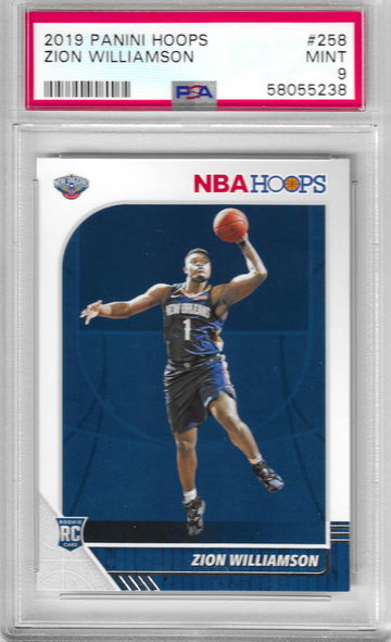 2019 Hoops Zion Williamson #258 PSA 9