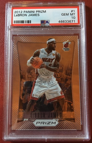 Lebron James Prizm PSA 10