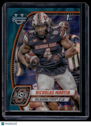 2024 Bowman University Chrome Nickolas Martin #199 Pink Lava Refractor