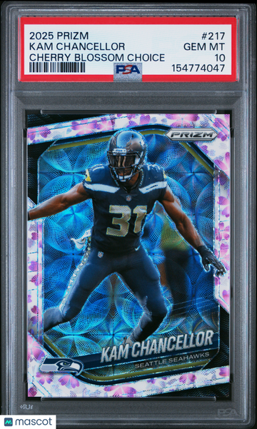 2025 Panini Prizm Kam Chancellor #217 Cherry Blossom Choice PSA 10