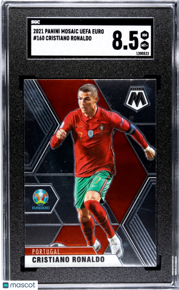 2021 Panini Mosaic Uefa Euro Cristiano Ronaldo #160 SGC 8.5