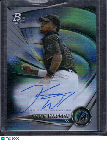 2022 Bowman Platinum Kahlil Watson #TOP-98 Top Prospects