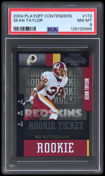 2004 Playoff Contenders Sean Taylor PSA 8 RC