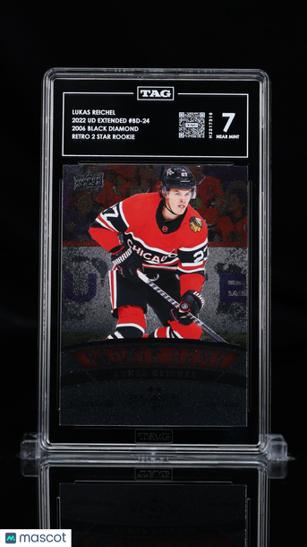2022 Upper Deck Extended Rookie Gems Lukas Reichel #BD-24 Rookie TAG 7