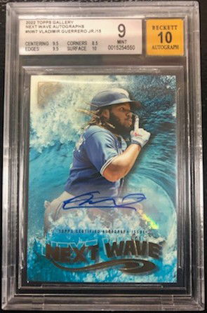 2022 Topps Gallery Vladimir Guerrero Next Wave Autographs #NW5 BGS 9 