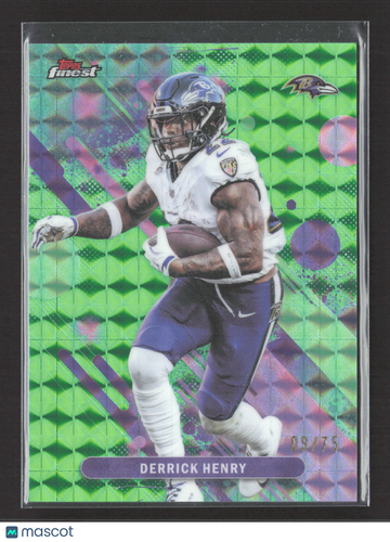 2025 Topps Finest Derrick Henry #70 Green X-Fractor /75