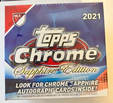 2021 Topps Chrome MLS Sapphire Edition Factory Sealed