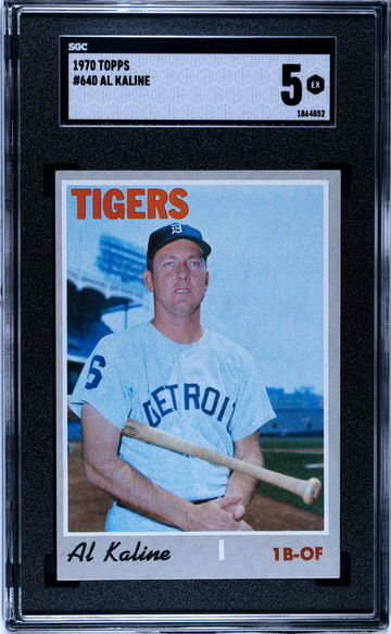 1970 Topps #640 Al Kaline SGC 5